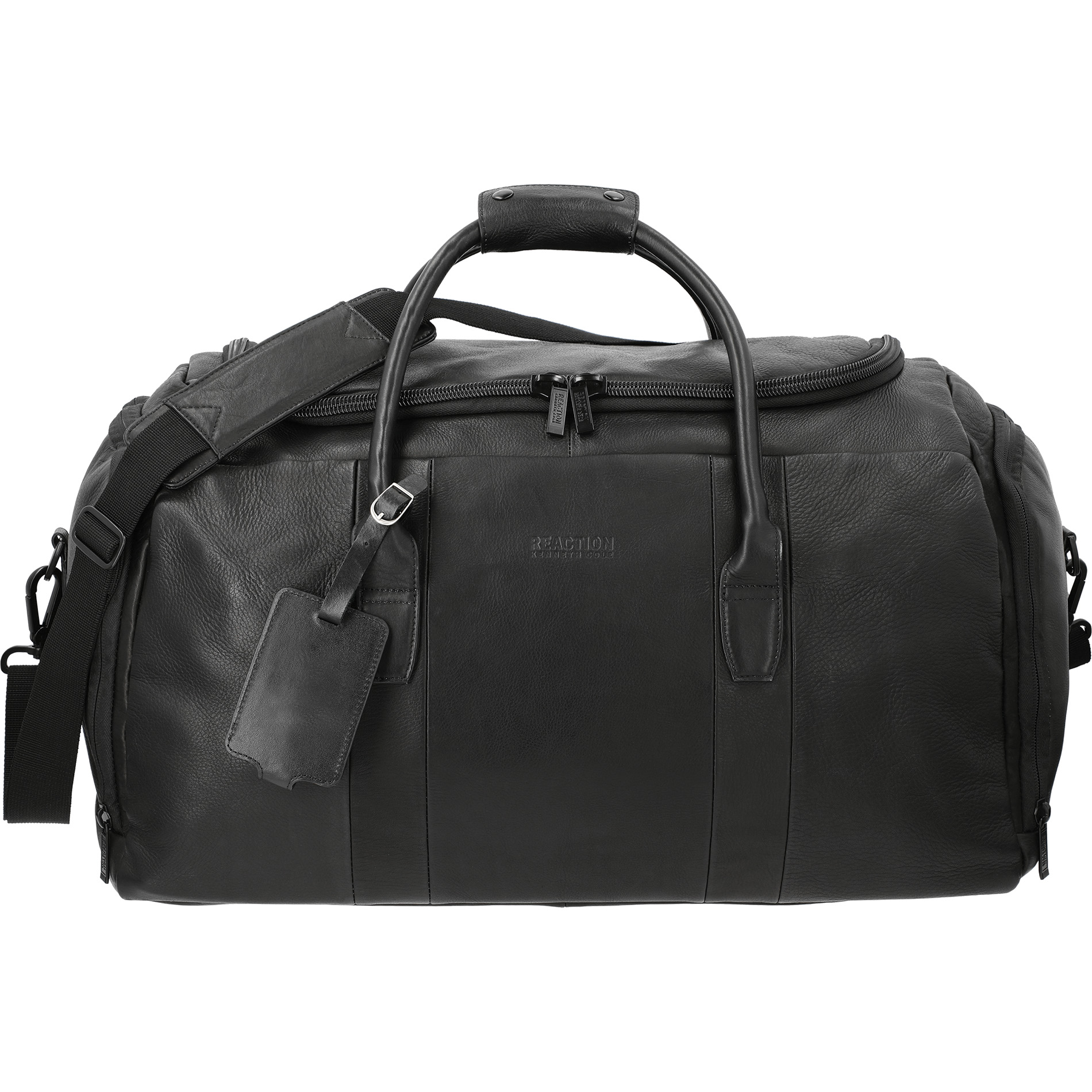 kenneth cole leather duffle bag mens