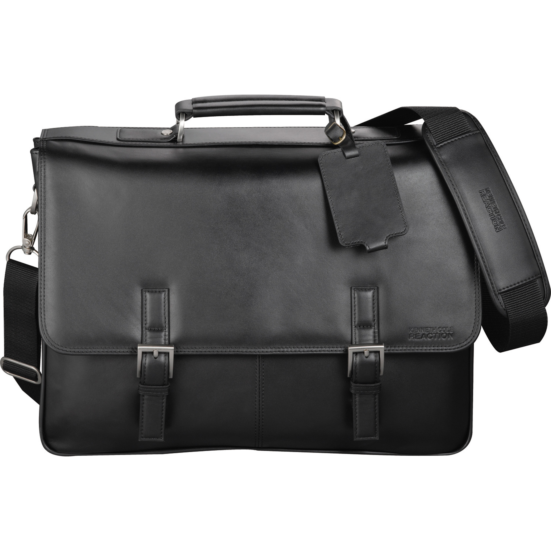 Kenneth Cole? Manhattan Leather Computer Messenger - Blank Promo Bags